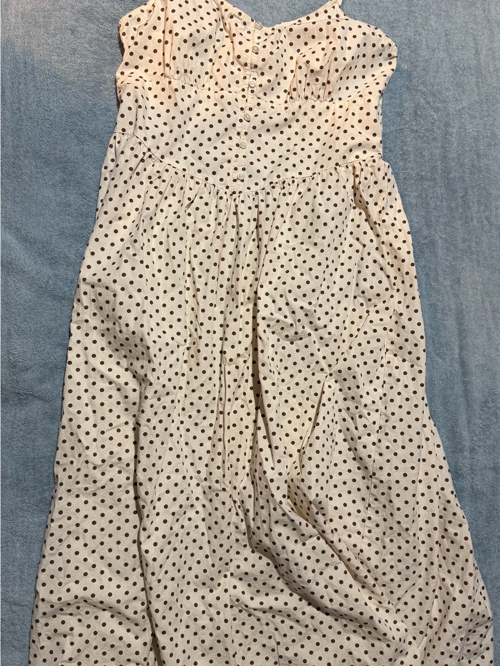Women’s Cream Polka Dot Dress
